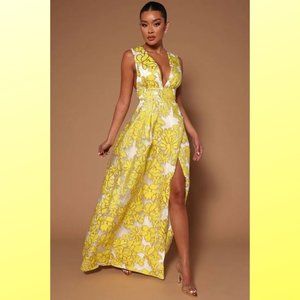 Mila Brocade Maxi Dress